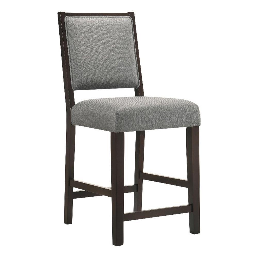 Coaster Home Furnishings Coaster Upholstered Fabric Counter Height Stools in Gray