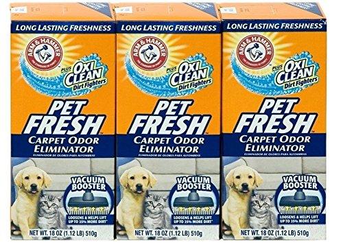 Arm & Hammer Arm & Hammer Pet Fresh Carpet Odor Eliminator Plus Oxi Clean Dirt Fighters (Pack of 3), 48.9 Ounce