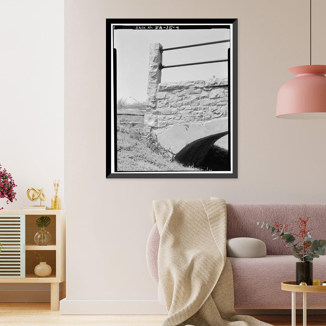 Snapshots of the Past Historic Framed Print, Melan Arch Bridge, Emma Slater Park (Moved from Dry Run Creek), Rock Rapids vicinity, Lyon County, IA - 4, 17-7/8\" x 21-7/8\"