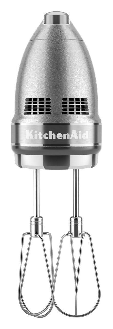 KitchenAid KitchenAid 9-Speed Digital Hand Mixer with Turbo Beater II Accessories and Pro Whisk - Contour Silver
