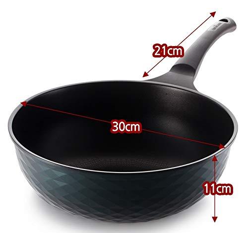 Queen Sense Queensense Premium Titanium 5-Coated Non-Stick Frying Pan Wok 30cm