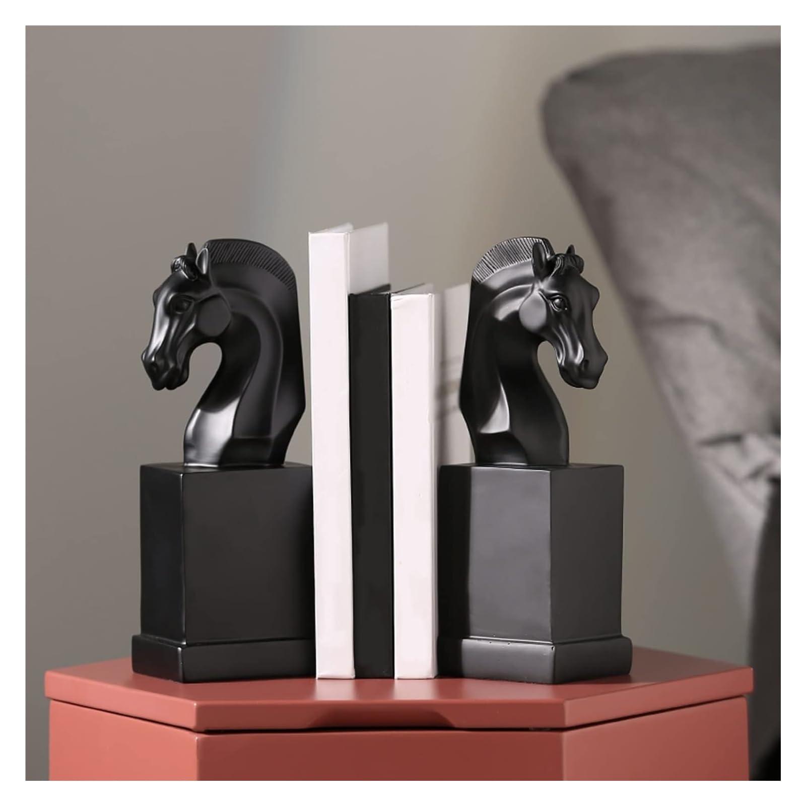 TiStm Book Ends Bookends Book Ends to Hold Books for Office Resin Bookends for Shelves Book Stoppers Supports Bookends for Shelves