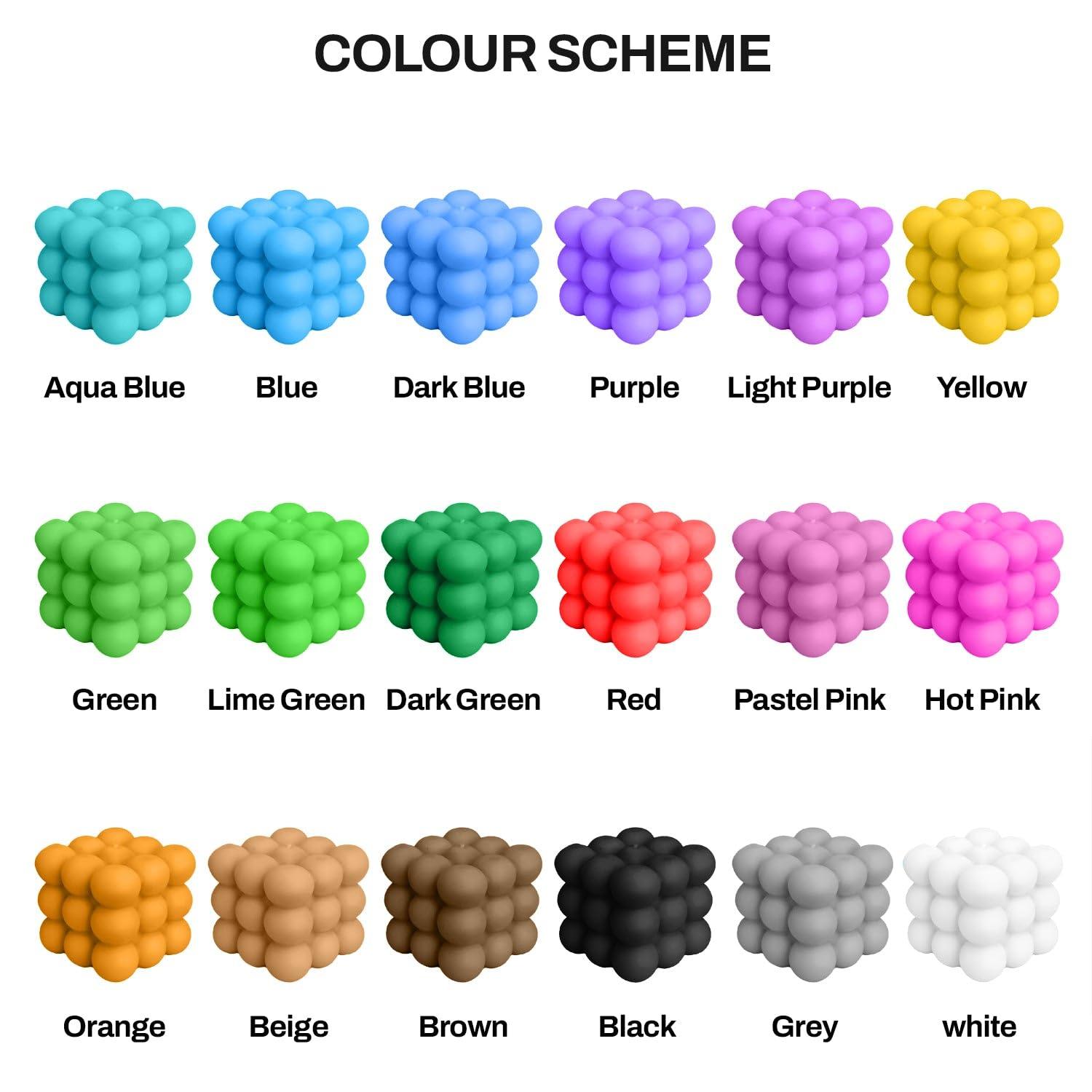 Generic Classic Bubble Candle (Color: Blue, Scent: Unscented)