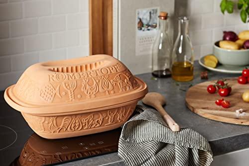 Römertopf Rmertopf 11105 Clay Roaster | Non-Stick Dutch Oven | Healthy Clay Pot Cooking | Clay Baker | Versatile Cooking Vessel - 3.2 Quarts (3 Liters) for up to 4 people
