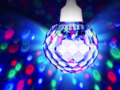 ION Audio ION Audio Party Ball | 7" Motorized Spinning Disco Light Projection Bulb with Built-in LED & Beat Sync