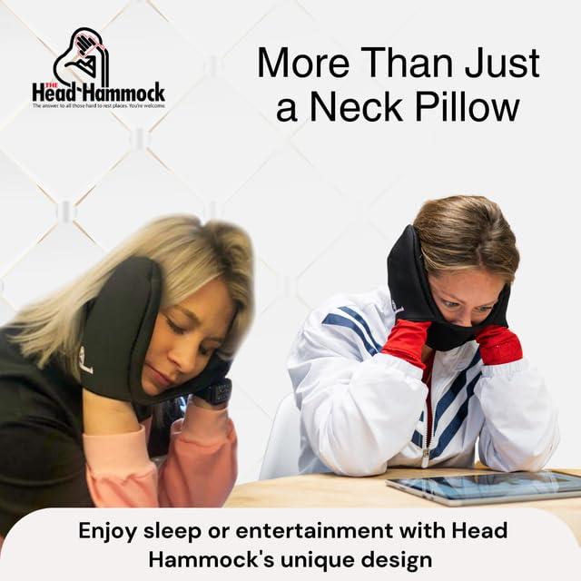 Head Hammock Head Hammock Advanced Travel Neck Pillow Alternative for Airplane, Compact Relaxing Cervical Headrest Modern Nap Accessory Travel Hammock