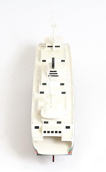 HomeRoots HomeRoots 11\" Brown and White Washington Ferry Boat Hand Painted Decorative Boat