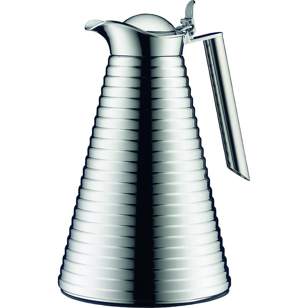 Alfi Alfi Glass Vacuum Chrome Plated Copper Thermal Carafe for Hot and Cold Beverages, 1.0 L, Chrome, One Size (AG1400CM2)