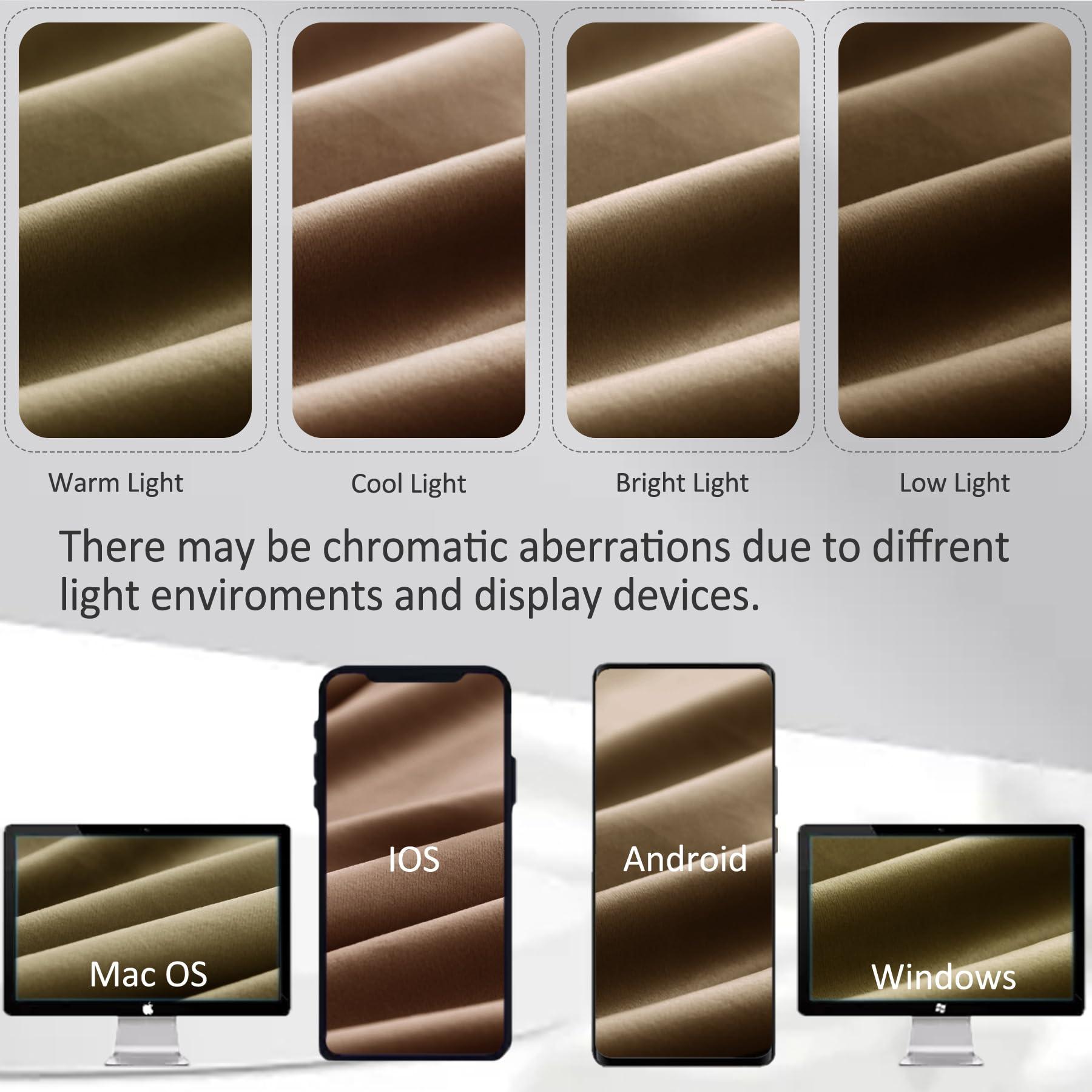 Fcosie Fcosie 204 Inches Long Thick Thermal Insulated Velvet Curtains Pinch Pleated Extra Long Curtains & Drapes for High Ceiling Room Darkening Curtains Drapery Draperies, Toffee, 50" W by 204" L, 1 PC