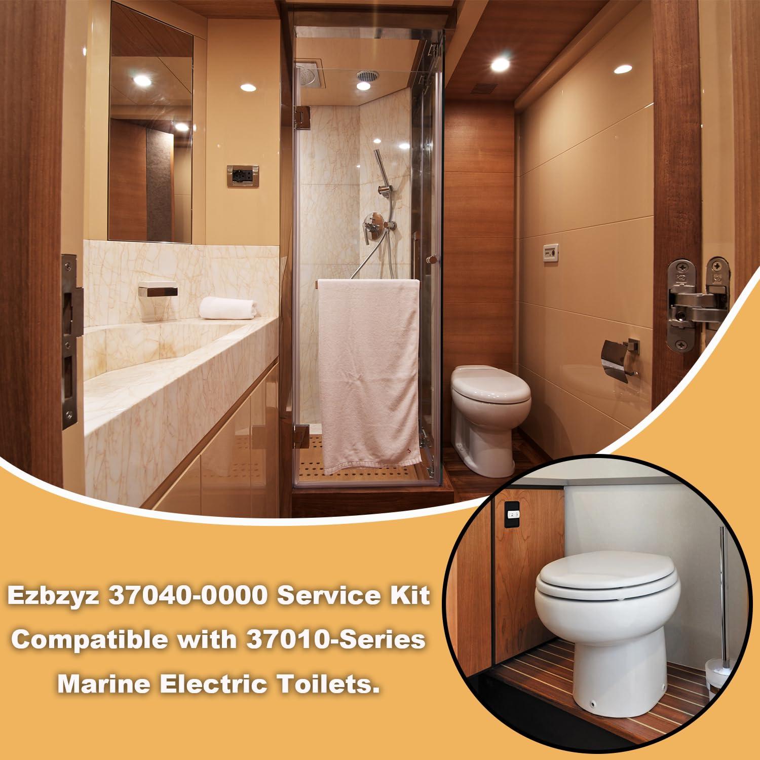 Ezbzyz Ezbzyz Replace for Jabsco 37040-0000 Marine Toilet Service Kit Fit for Jabsco 37010 Series