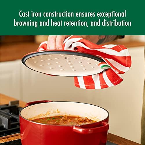 BALLARINI Ballarini Bellamonte Cast Iron Dutch Oven with Lid 4.25-qt, Serves 3-4, Pomodoro Red
