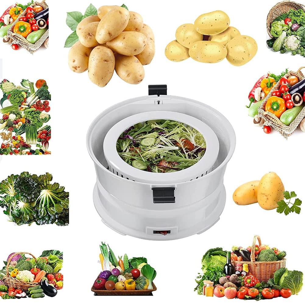 MNSSRN Electric Potato Peeler, Salad Rotating Machine, Electric Potato Peeler, Automatic Potato Peeler, Vegetable Dehydrator