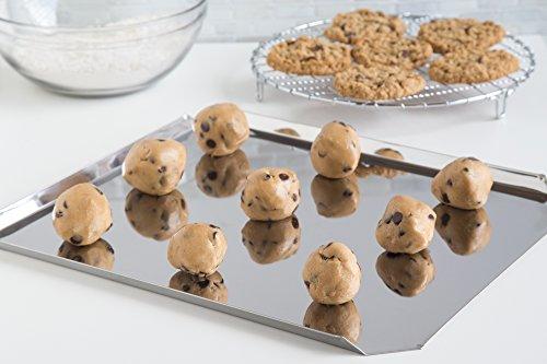 Fox Run Fox Run Cookie Sheet 12x14 Stainless Steel Baking Pans, 13.75 x 11.75 x 0.5 inches, Metallic