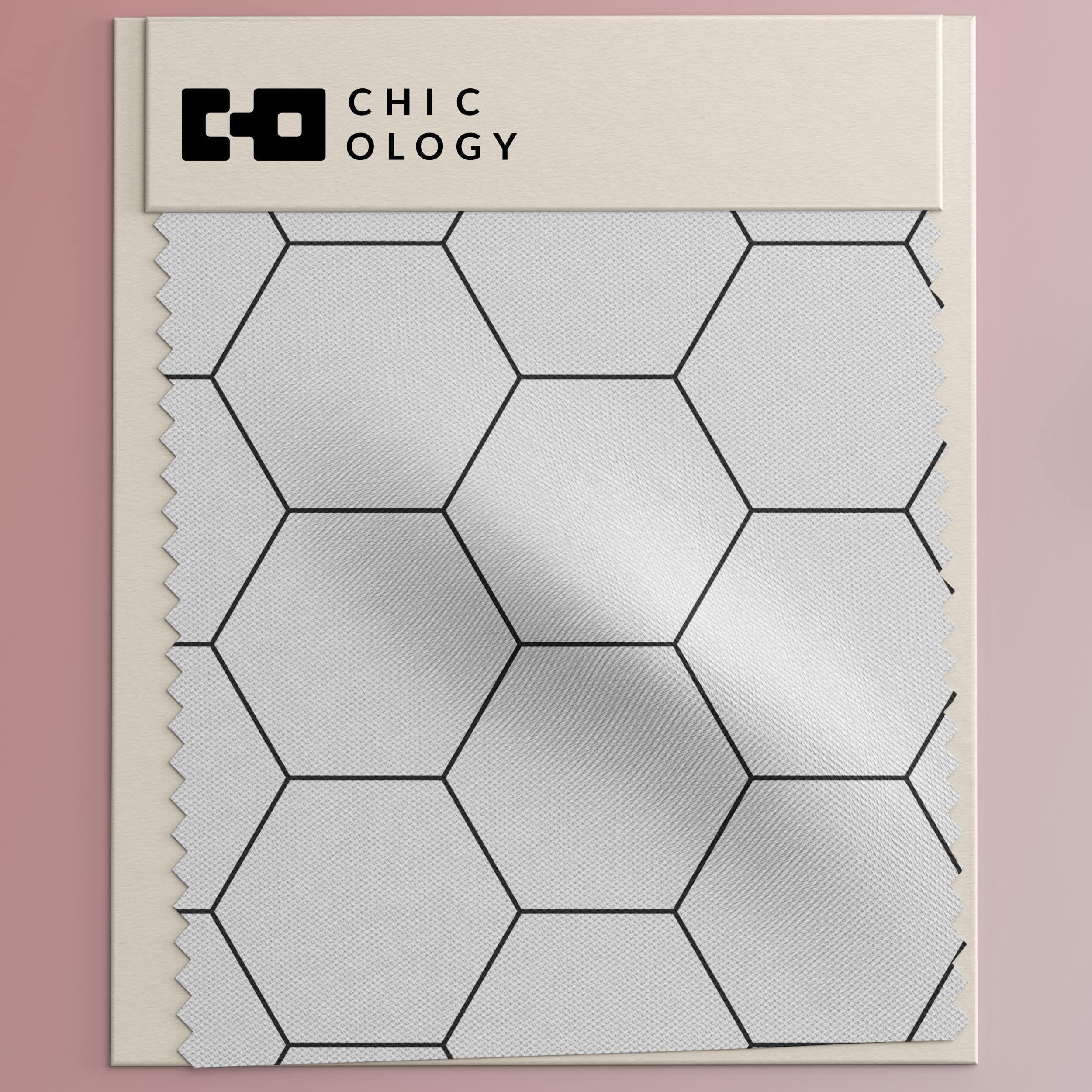 CHICOLOGY CHICOLOGY Sliding Door Blinds, Blinds for Sliding Glass Doors, Sliding Glass Door Blinds, Vertical Blinds for Patio Doors, Room Divider, Hexagon, W:46-86 x H: 0-96 inch