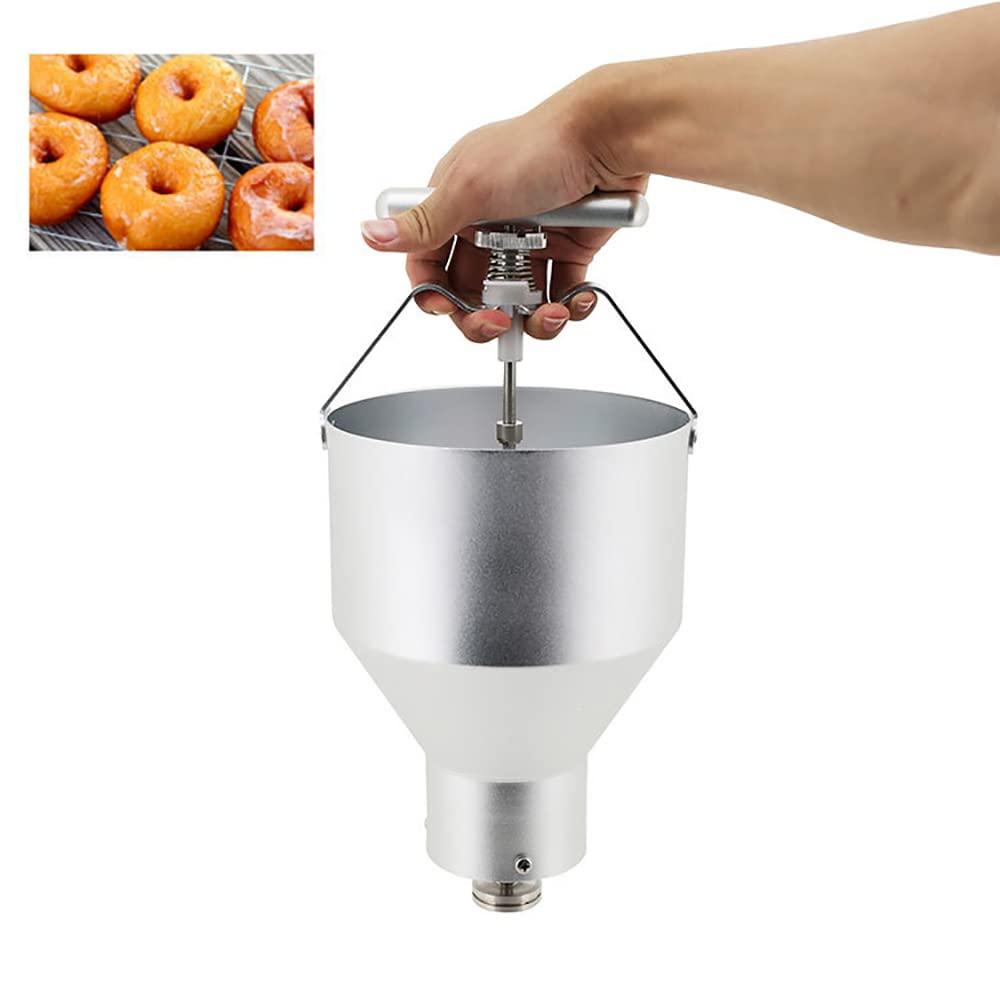 NF Commercial Doughnut Maker 3L Manual Donut Making Machine Stainless Steel Donut Dispenser with 6 Gear Adjustable Width