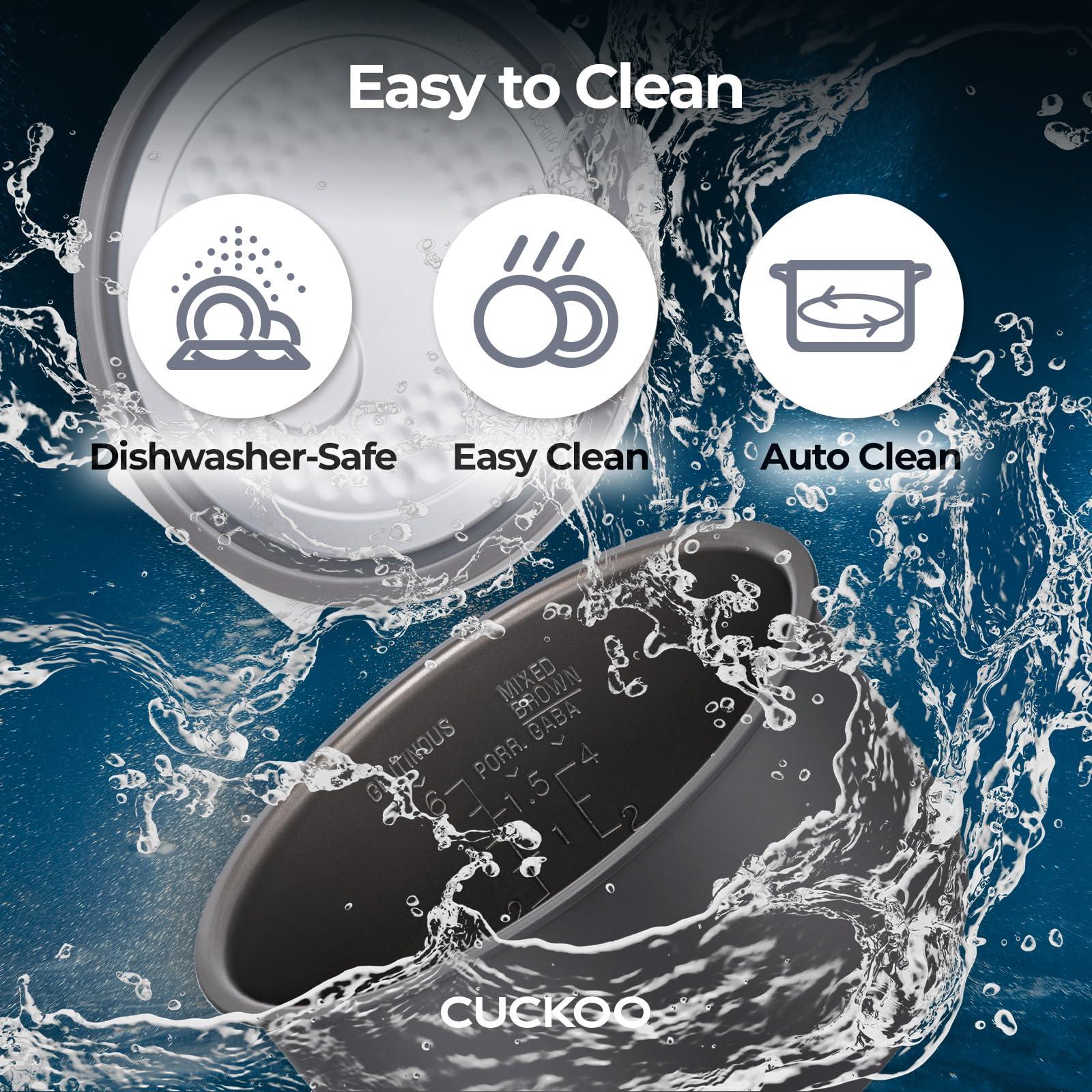 CUCKOO CUCKOO Rice Cooker 3 Cup Uncooked / 6 Cup Cooked, Modern Fuzzy Logic Rice Cooker Small with Delay Timer & Keep Warm Setting, One-Touch Auto Clean Mode, Non-Stick Inner Pot, White (CR-0375FW)