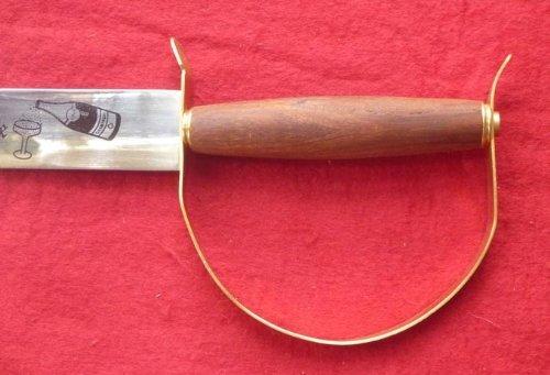 Sabre Uster champagne saber wood handle