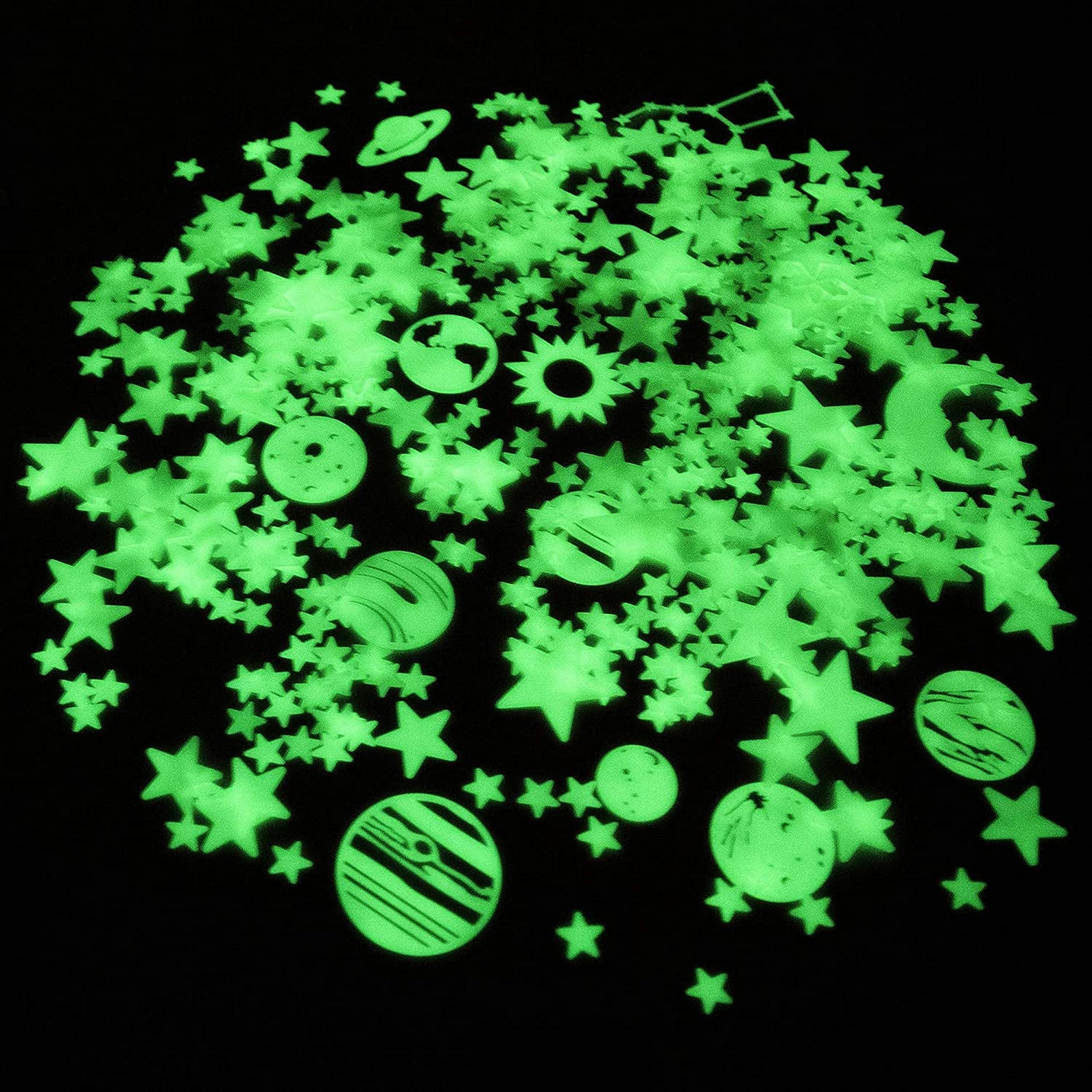 Ultra-Glow Super Stars Narwhal Novelties Glow in The Dark Stars for Ceiling, 500-Count, Largest Ceiling Glow Stars Assortment Includes Jumbo Sun, All 9 Planets, Bonus Moon and Entire Big Dipper Constellation Plus More! Stocking Stuffers