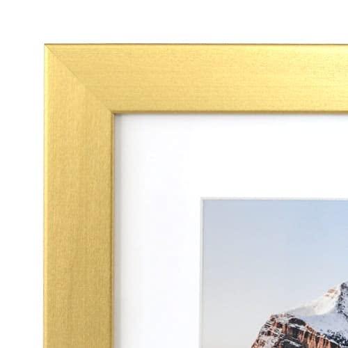 Frame It Easy Frame It Easy 17 x 34 Gold Natural Wood Frame (Dayton) with Matting