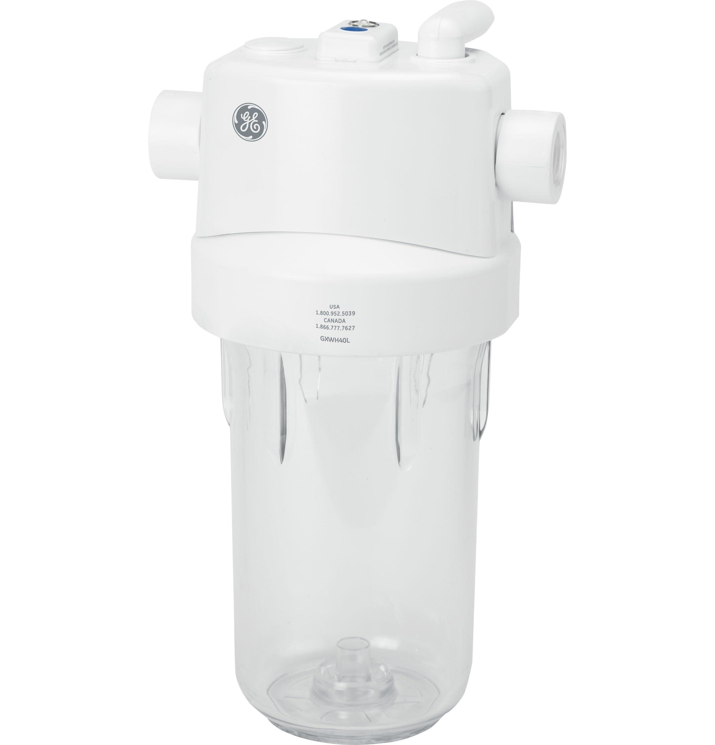 GE GE Whole House Water Filtration System | Reduces Sediment, Rust & More | Install Kit & Accessories Included | Filter Not Included | Replace Filters (FXHTC, FXHSC) Every 3 Months | GXWH40L
