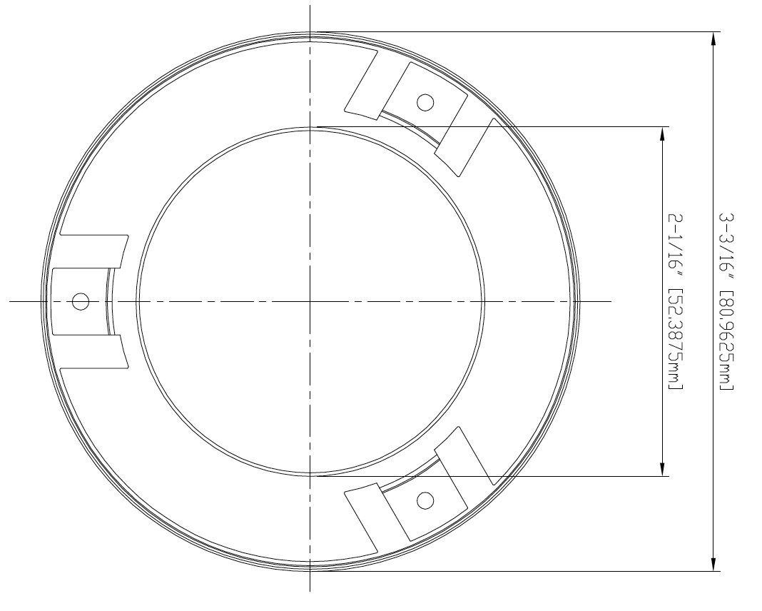 Tyco Tyco LFII White Flat Cover Plate - 139 Degrees