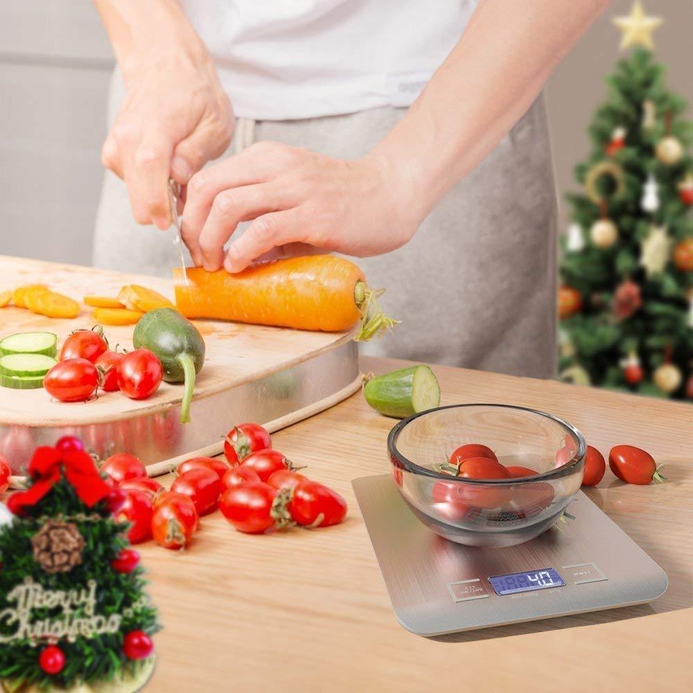 CAKDBYVJ CAKDBYVJ 10KG/1G Electronic Kitchen Scale Digital Weight Scale with LCD Display Food Baking Scale, Battery Power