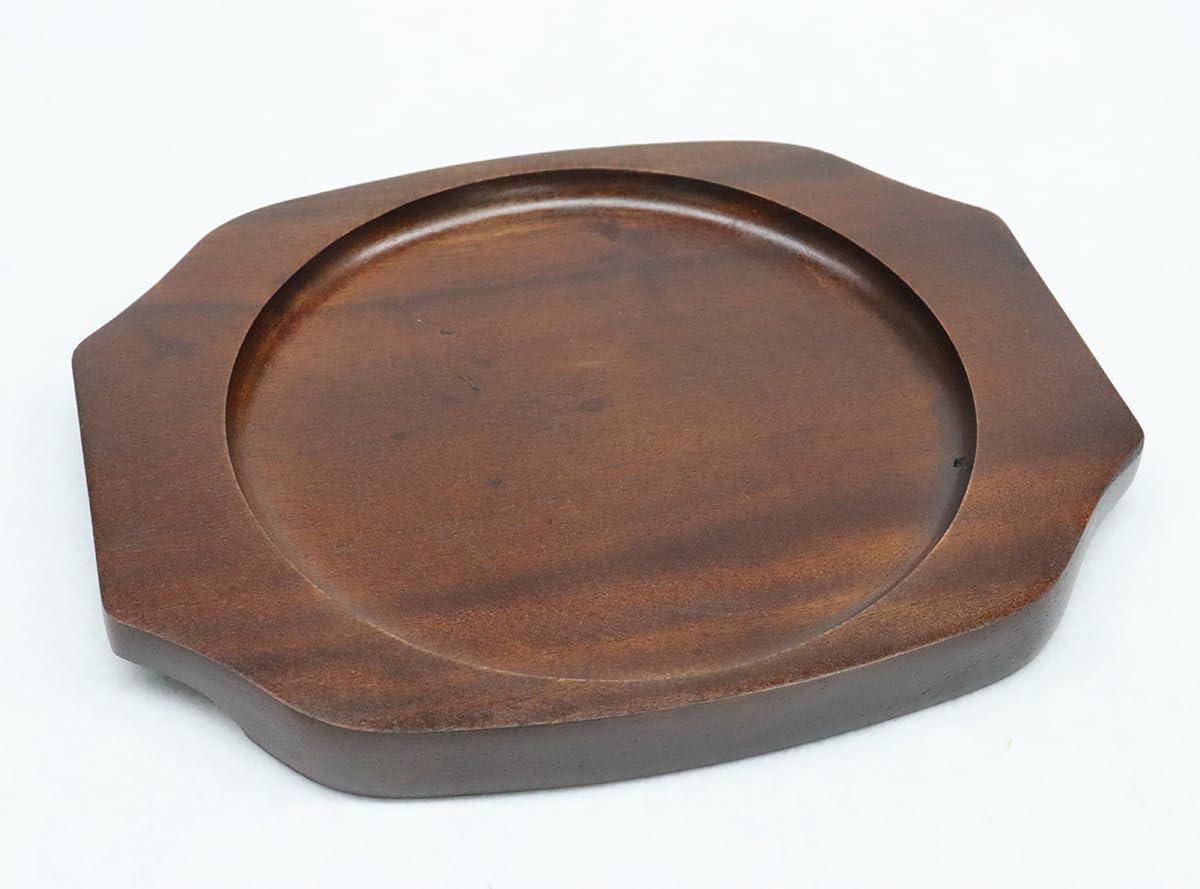 (Castle Enterprise) Asahi Skillet Frying Pan 17/16 Dedicated Wooden Base