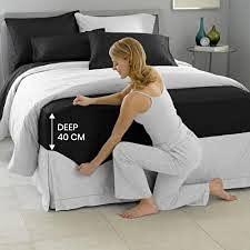 Divine Bedding Divine Bedding 600 TC 100% Egyptian Cotton Coziest 8- Piece Bed-in-a-Bag Comforter Includes Ruffle Bedspread Sheet Set 25\" Deep Pocket Solid Sage Twin XL