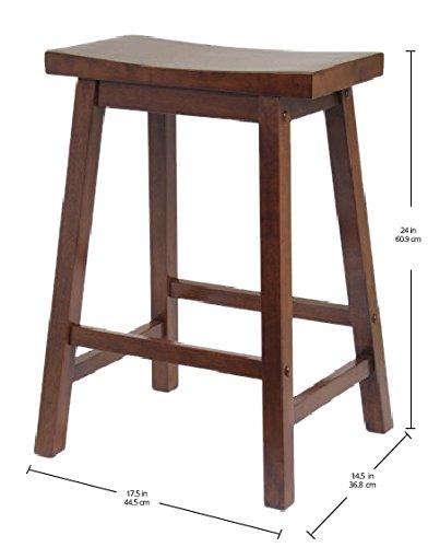 Winsome Winsome Satori Counter Stool, 24\", Walnut