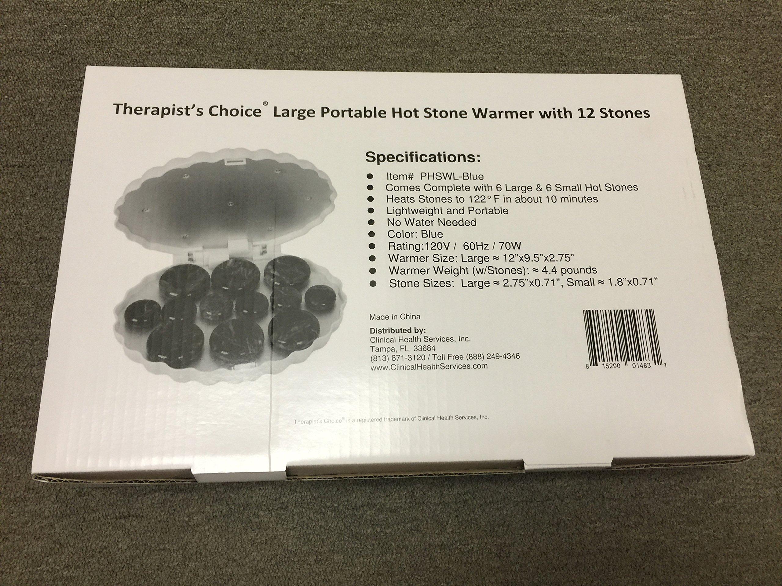 Therapist's Choice Therapists Choice Portable Hot Stone Warmer with 12 Stones for Massage Therapy
