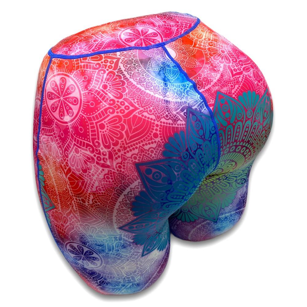 The Buttress Buttress Pillow - Natural, Soft, Supportive, Ergonomic Butt-Shaped Pillow for All Sleepers with Yoga Pant Cover - Relieves Stress and Anxiety