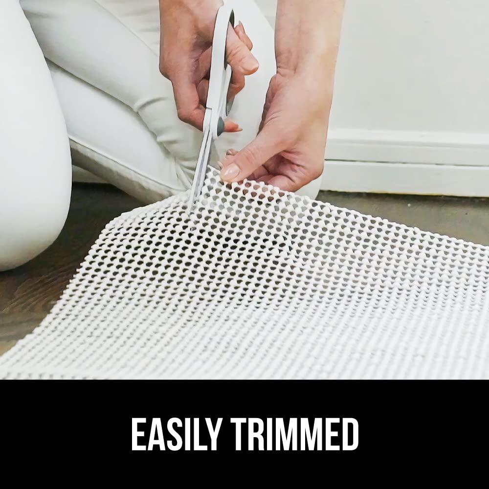 Gorilla Grip Gorilla Grip Extra Strong Rug Pad Gripper, Grips Keep Area Rugs Safe and in Place, Thick, Slip and Skid Resistant Pads for Hard Floors Under Carpet Mat Cushion and Hardwood Floor Protection 2x8 FT