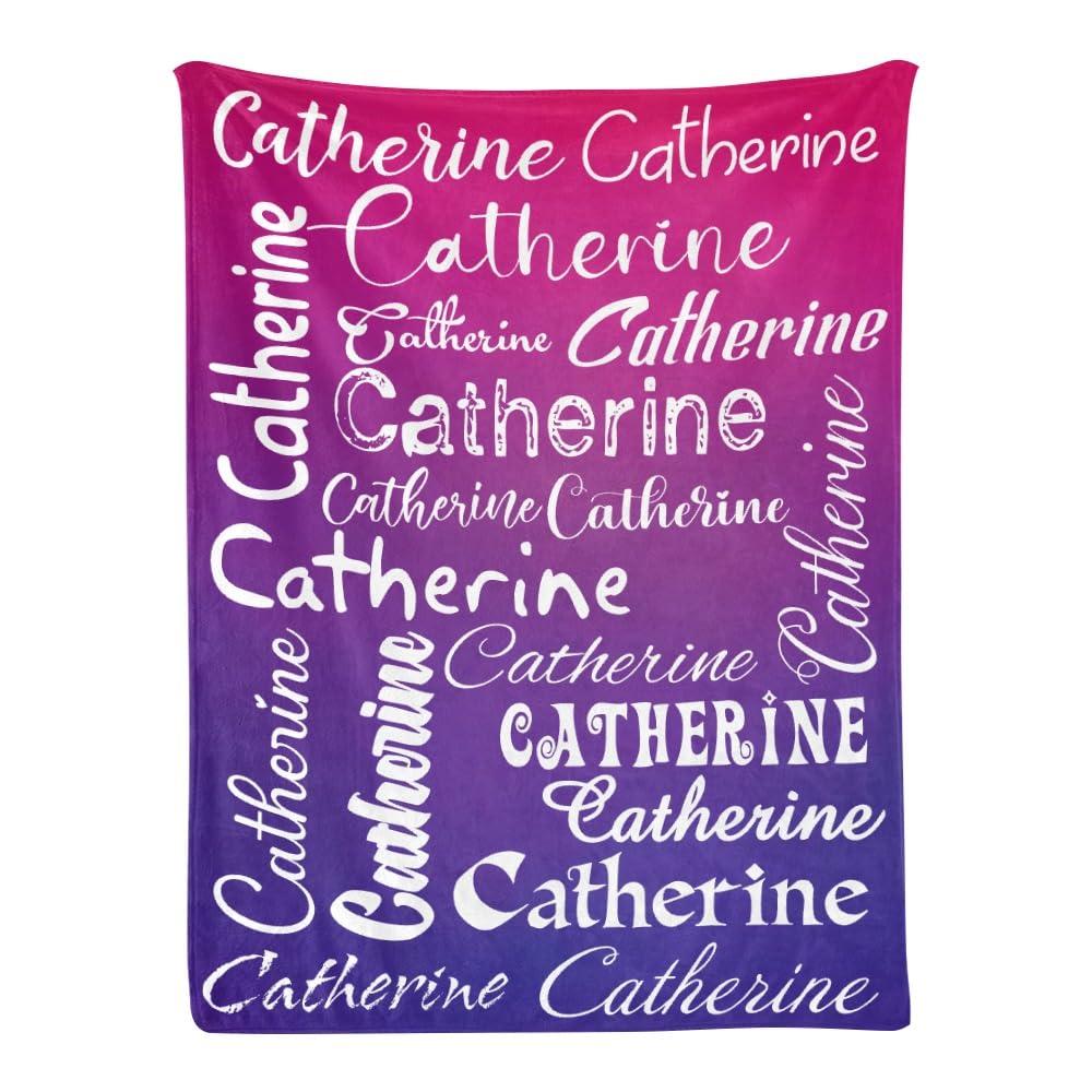JOYXBUY JOYXBUY Personalized Blankets and Throws Custom Blanket with Name Customized Blanket Personalized Gifts for Baby Kids Women Men