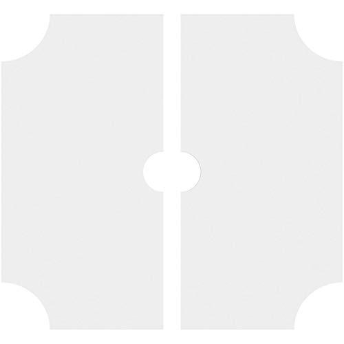 Ekena Millwork Ekena Millwork CMP38LE2-05000 Locke Architectural Grade PVC Contemporary, Two Piece Urethane Ceiling Medallions 38\"OD x 5\"ID x 22 3/4\"C x 1\"P