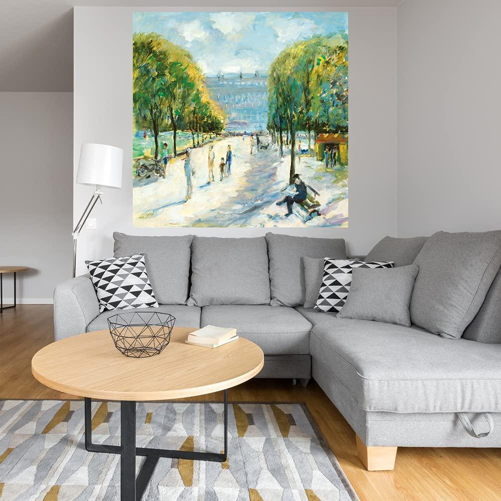 Fine Art Canvas Fine Art Canvas Parisian Afternoon IV Canvas Wall Decor by Artist Marysia Burr for Living Room, Bedroom, Bathroom, Kitchen, Office, Bar, Dining & Guest Room - Ready to Hang - 37 in x 37 in