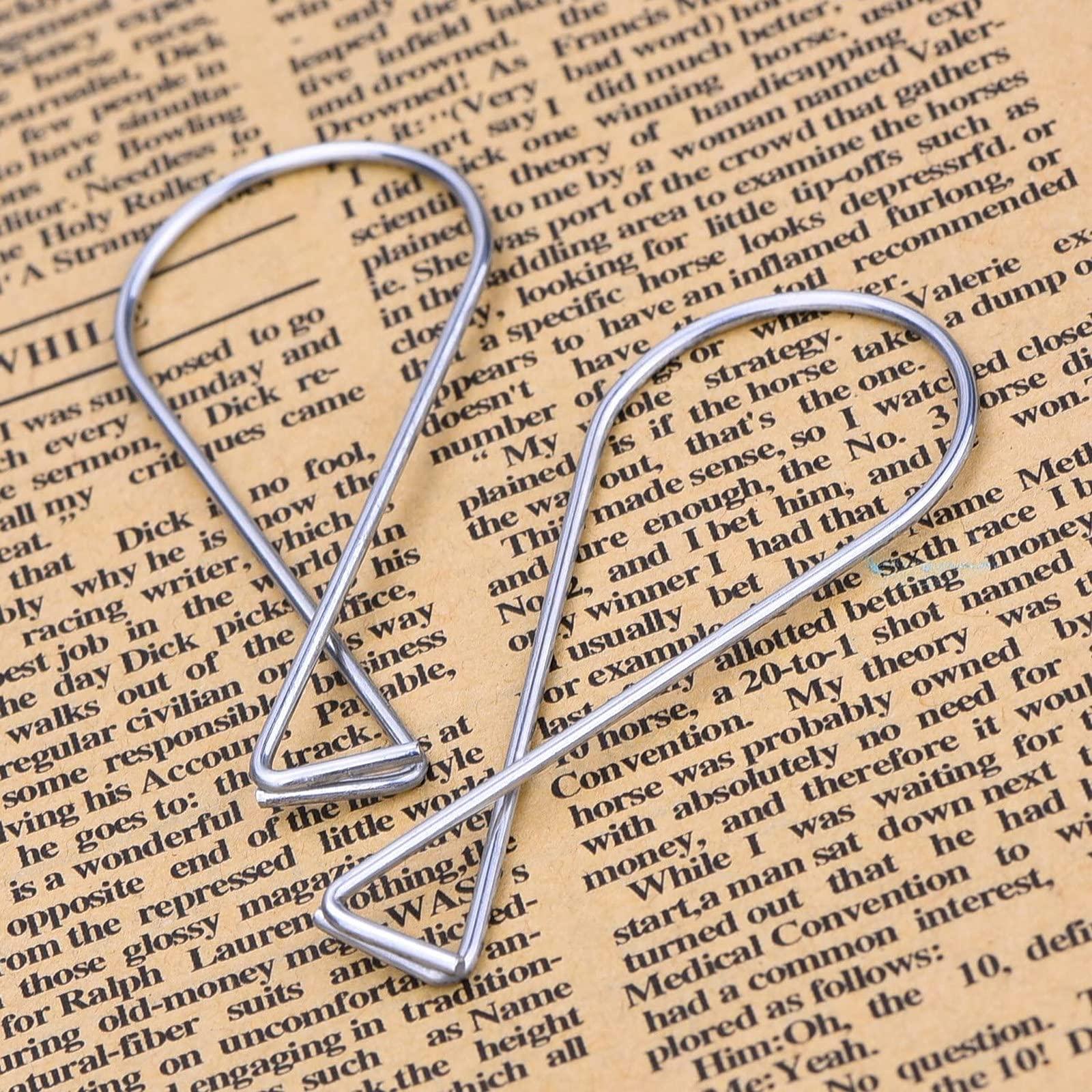 Outus 300 Packs Ceiling Hook Tile Hooks T-bar Clips Drop Ceiling Clips for Office, Classroom, Home and Wedding Decoration, Hanging Sign from Suspended Tile/Grid/Drop Ceilings