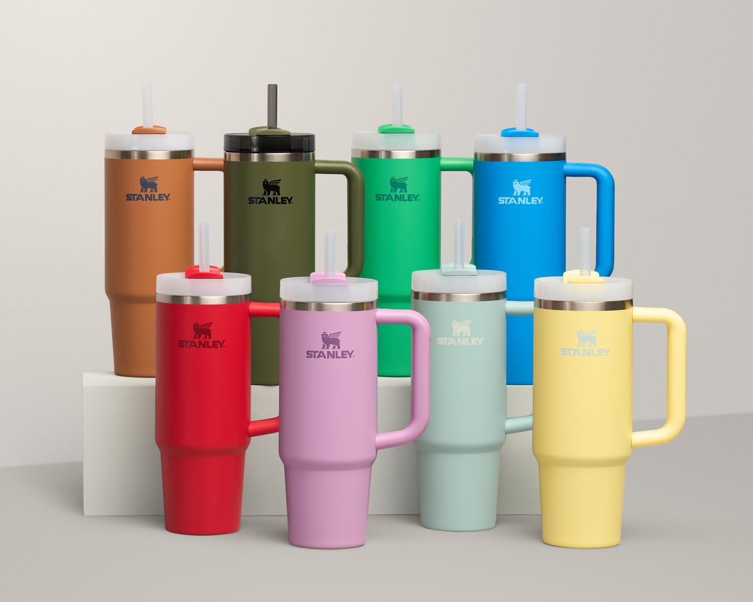 STANLEY Stanley Quencher H2.0 Tumbler with Handle & Straw 30 oz | Twist On 3-Way Lid | Cupholder Compatible for Travel | Insulated Stainless Steel Cup | BPA-Free | Azure