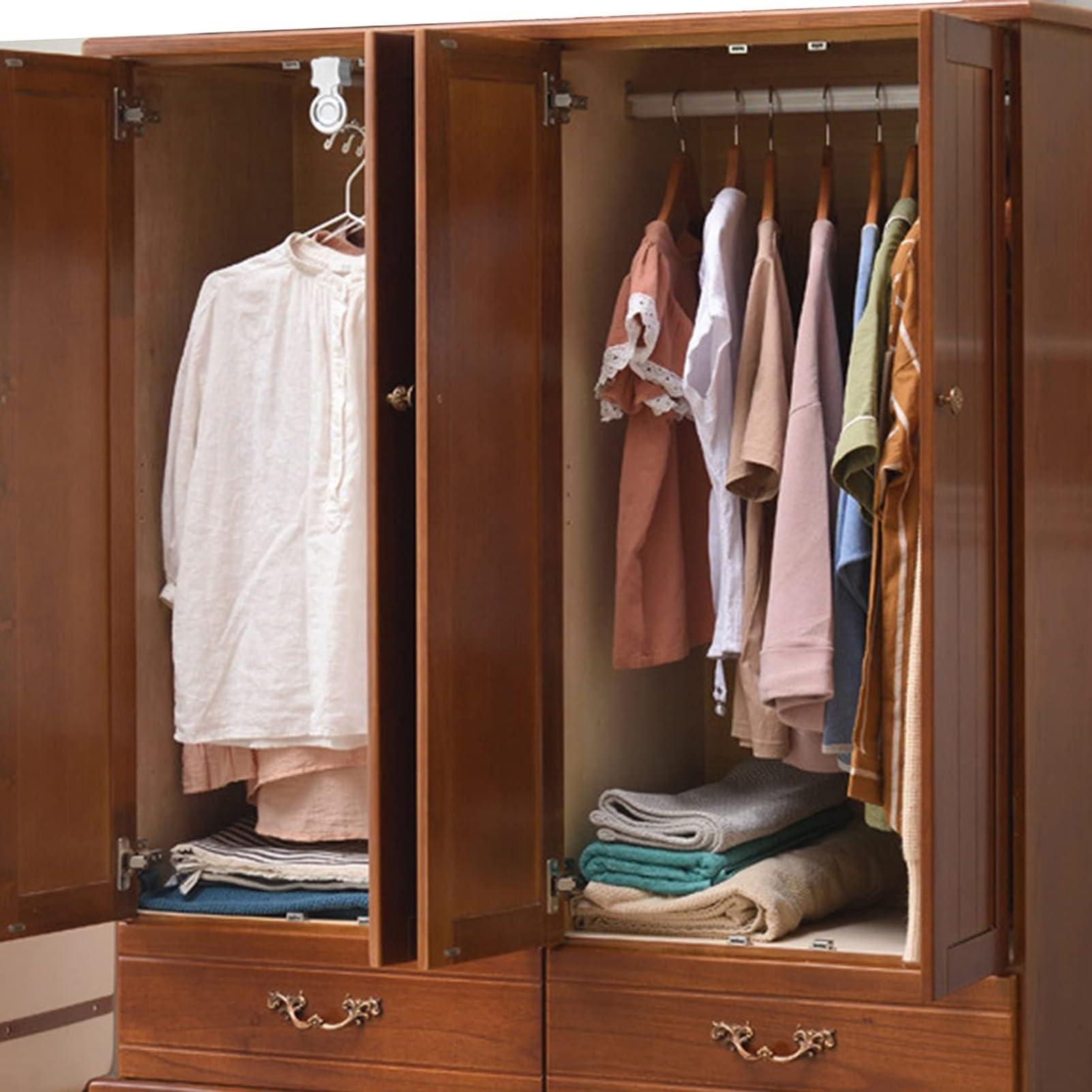 CIRONI Extendable Clothes Rail - Sliding Wardrobe Closet Rod, Pull Out Clothes Hanger Wardrobe Rail, Rail Aluminum Alloy Coat Hanger, for Wardrobe Push-Pull Hangers, 30KG Heavy Load (Size : 39.8cm)