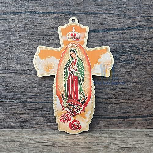 WE WE 12 Pcs Our Lady of Guadalupe Wall Cross - Baptism First communion Favor Memorial Religious Event