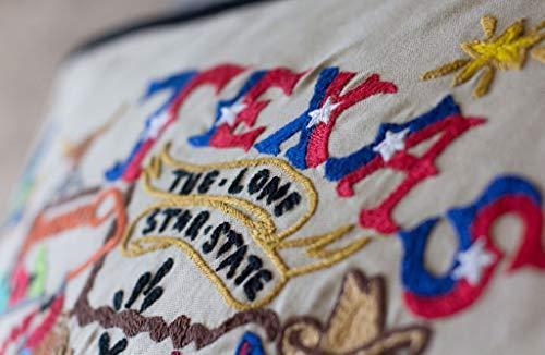 Catstudio Catstudio Texas Embroidered Decorative Throw Pillow