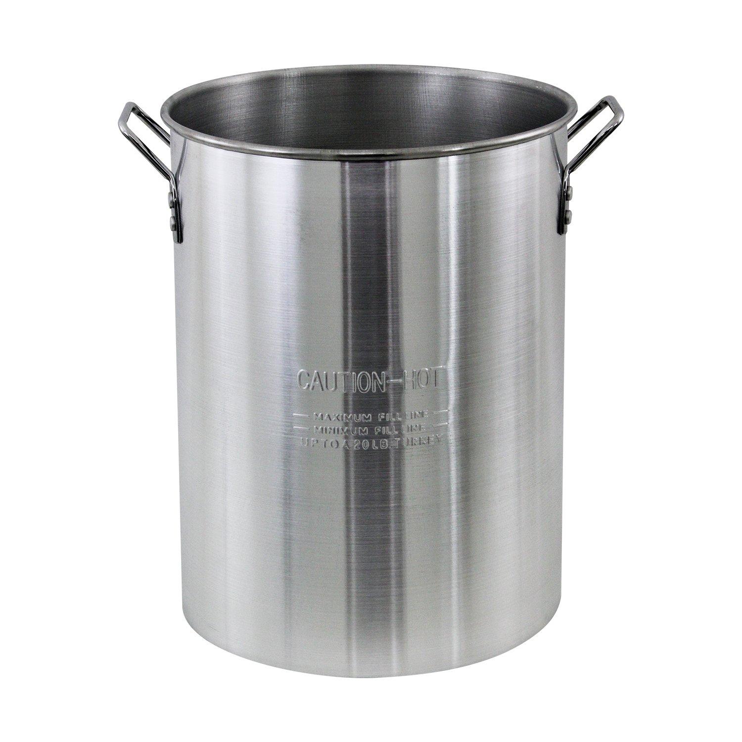Chard Chard ASP30, Aluminum Perforated Safety Hanger, 30 Quart Stock Pot and Strainer Basket, 1, Stainless Steel