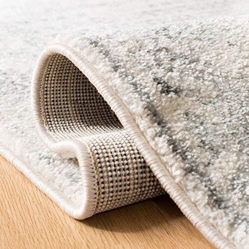 Safavieh SAFAVIEH Tulum Collection Area Rug - 8\' x 10\', Ivory & Grey, Moroccan Boho Distressed Design, Non-Shedding & Easy Care, Ideal for High Traffic Areas in Living Room, Bedroom (TUL271A)