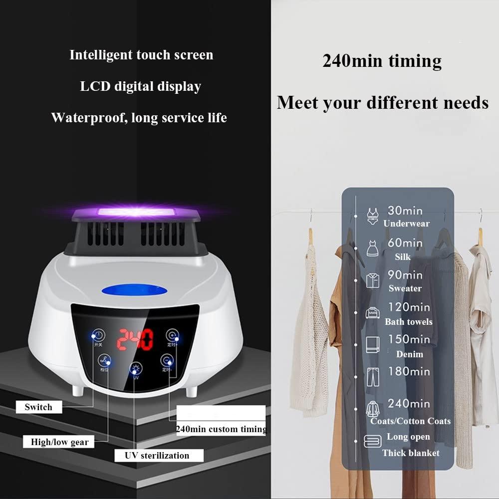 GWWGWW 2/3-Tier Home Clothes Dryer With Remote Control,2300W Electric Heated Airer Drying Rack,Folding-Dry Machine Energy-Efficient Wet Laundry Warm Air Drying Wardrobe,240min Adjustable Timer,Energy-Efficie