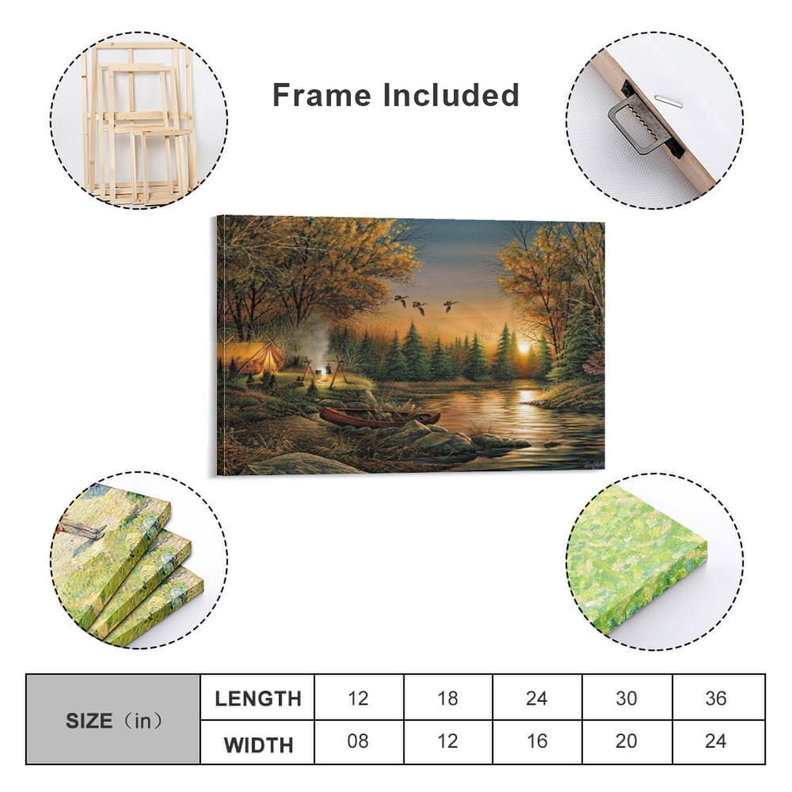 WITHMIST Terry Redlin Print Painting Landscape (99) Room Aesthetic Poster Print Art Wall Painting Canvas Posters Gifts Modern Bedroom Decor 08x12inch(20x30cm)