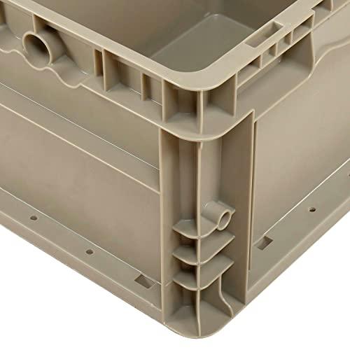 Monoflo Straight Wall Container Solid - Stackable NRSO1215-09 Gray - 12 x 15 x 9
