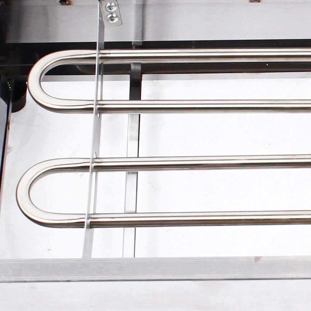 GDAE10 Electric Griddles, Stainless Steel Barbecue Grill Machine GDAE10 Smokeless Oven Pan BBQ Multifunctional Tabletop Heating for Party Home Kitchen Restaurant Indoor Outdoor 2800W (2800W 16.7*10\" Electric)