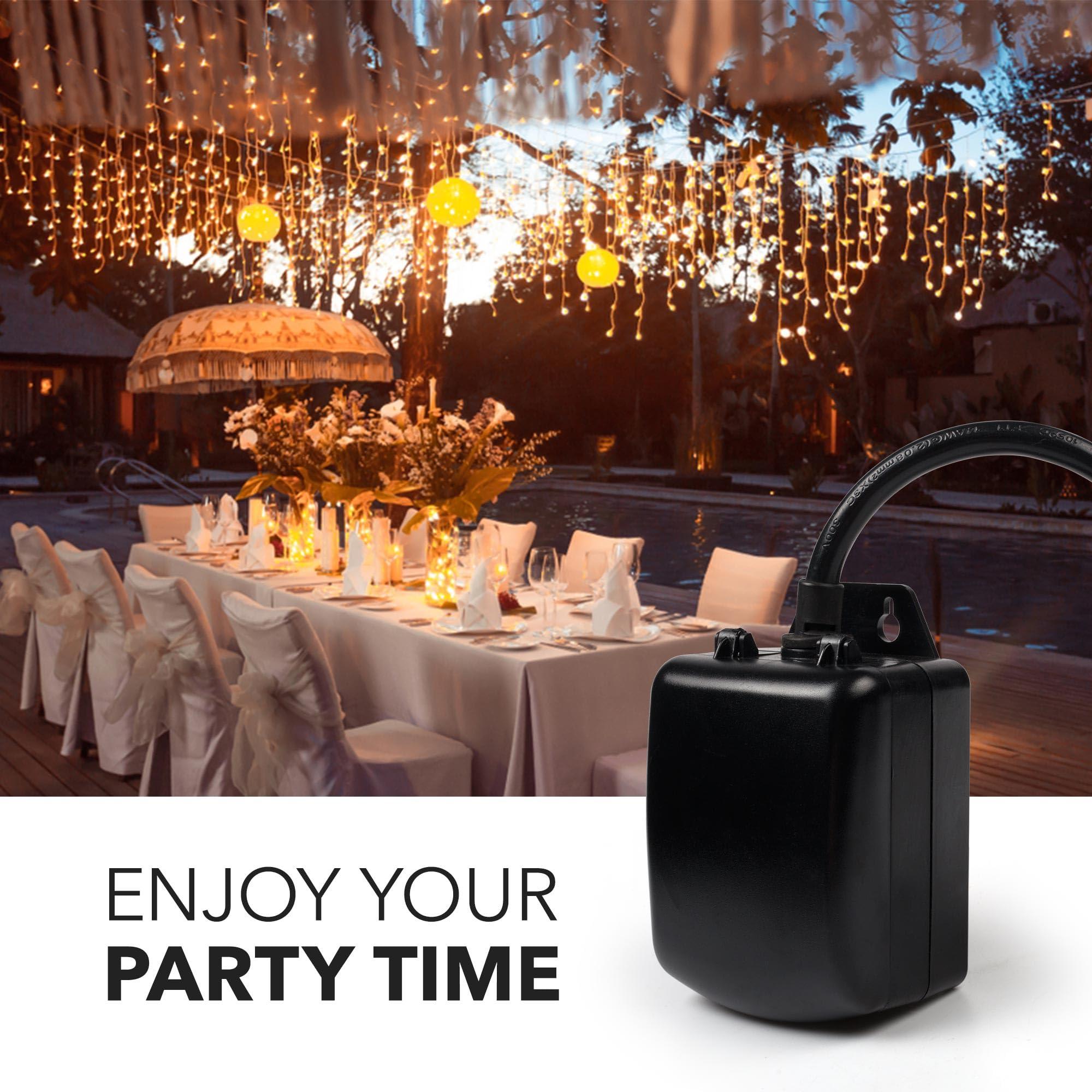 BN-LINK BN-LINK 24 Hour Heavy Duty Mechanical Timer, Outlet Timer with 15 Minutes Intervals, Outdoor Timer Outlet Waterproof, 2 Grounded Outlets for Christmas Lights,15A 1/2HP, ETL Listed