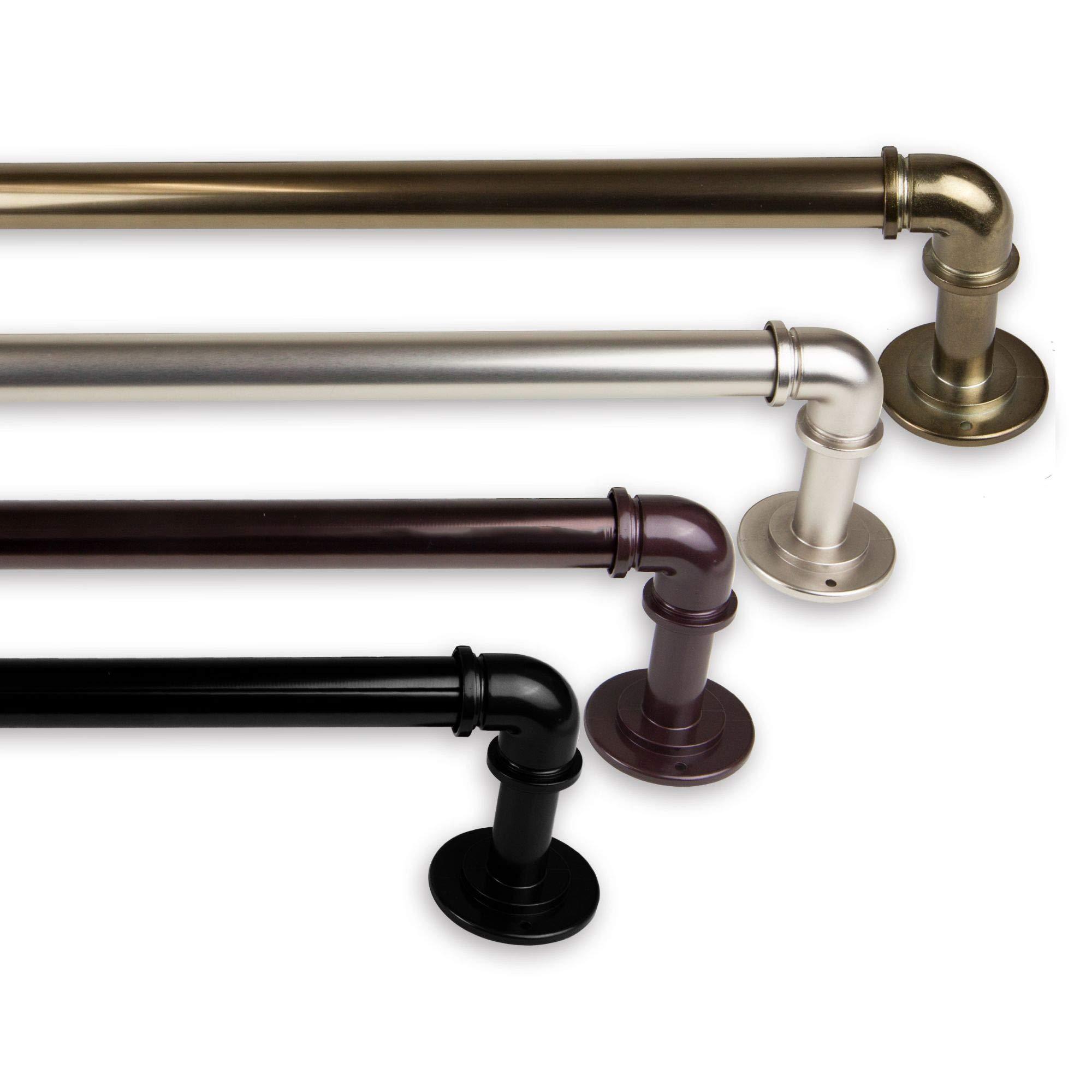 Contemporary Home Living Contemporary Home Living Pipe Blackout Metal Curtain Rod - 170" - Gold