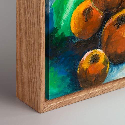 P&L ART. Canvas Floating Frame, Picture Wall Art Painting Frame for Finished Canvas Painting 1-1/4 Deep Picture Art Wall Decor. (Light Brown, 24x36)