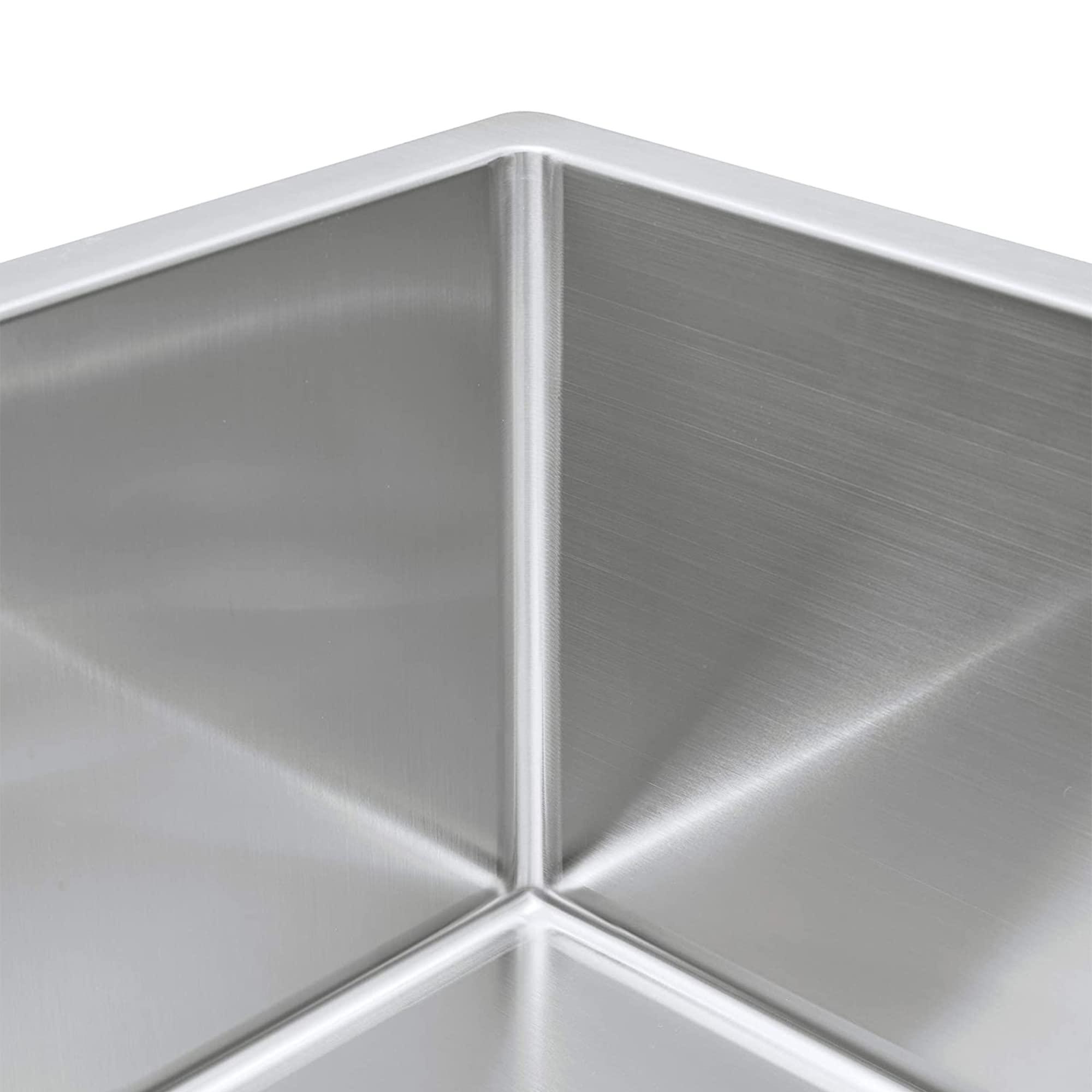 ZUHNE ZUHNE 32-Inch Stainless Steel Undermount Kitchen Sink Double Bowl 16 Gauge (50/50 Equal)